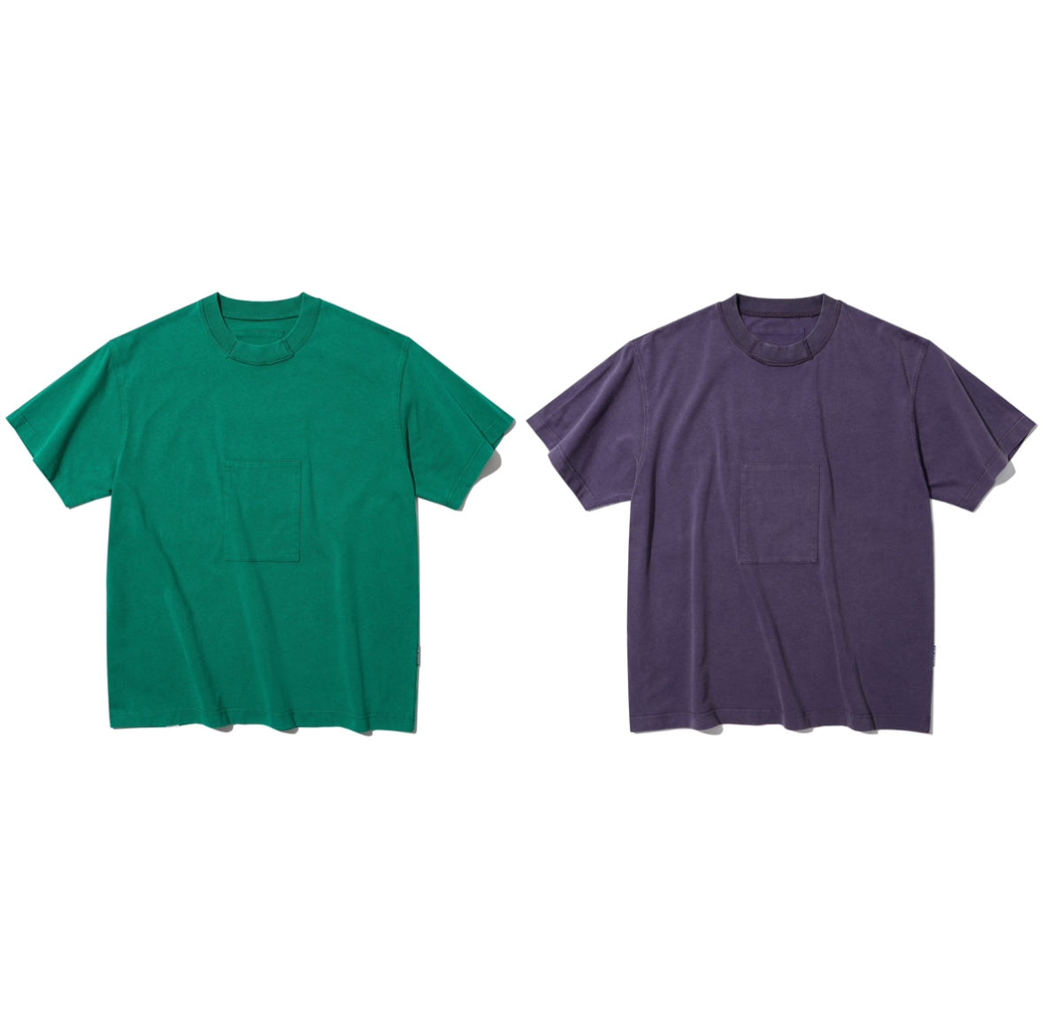 ASTERISK WASHED SQUARE PATCHED T-SHIRT