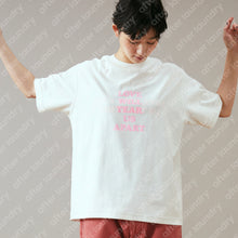 LOVE WILL KEEP US TOGETHER (TEAR US APART) S/S T-SHIRT (WHITE w/ PINK)
