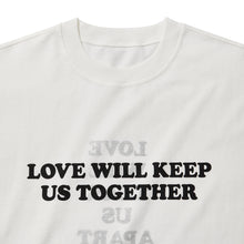 LOVE WILL KEEP US TOGETHER SHORT SLEEVE T-SHIRT (WHITE w/ BLACK)