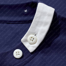 BUTTON S/S T-SHIRT (NAVY)