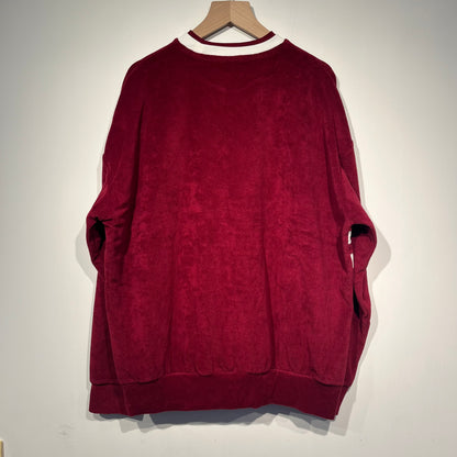 ASTERISK DOUBLE COLLAR TERRY SWEATSHIRT (WINE)