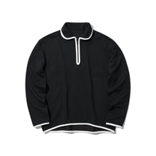 COTTON HALF ZIP SWEATSHIRT