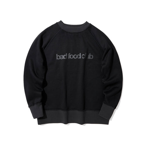 BAD FOOD CLUB REVERSIBLE FLEECE SWEATSHIRT(BLACK)