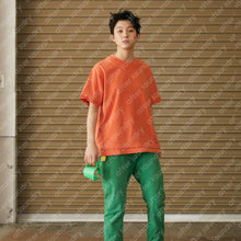 DOUBLE COLLAR S/S T-SHIRT (WASHED ORANGE)