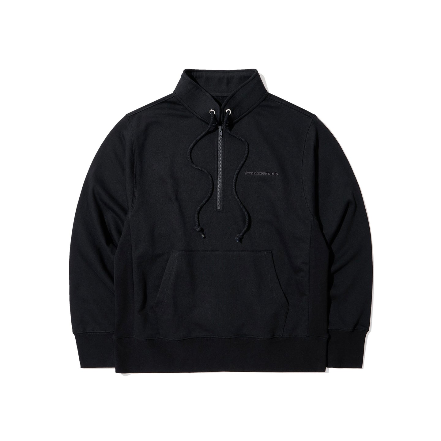 SLEEP DISORDERS CLUB HALF-ZIP SWEATER(BLACK)