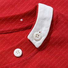 BUTTON S/S T-SHIRT (RED)