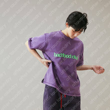BAD FOOD CLUB S/S T-SHIRT (PURPLE w/ GREEN)
