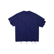 DOUBLE LAYER PATCHED S/S T-SHIRT (NAVY)