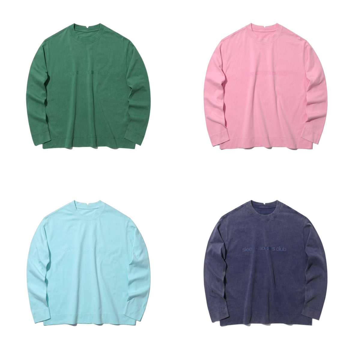 SLEEP DISORDERS CLUB WASHED LONG SLEEVE T-SHIRT