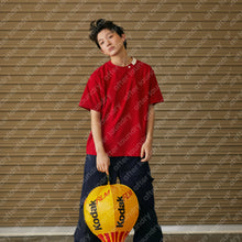 BUTTON S/S T-SHIRT (RED)