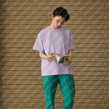 SQUARE PATCHED S/S T-SHIRT (PURPLE)