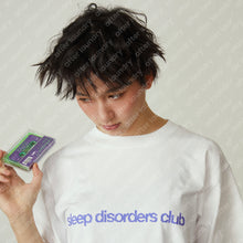 SLEEP DISORDER CLUB S/S T-SHIRT (WHITE w/ NAVY)