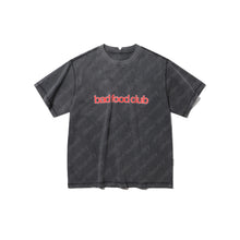 BAD FOOD CLUB S/S T-SHIRT (WASHED BLACK w/ RED)