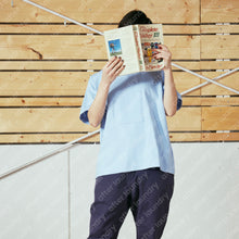 SQUARE PATCHED S/S T-SHIRT (SKY BLUE)