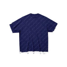 DOUBLE LAYER PATCHED S/S T-SHIRT (NAVY)