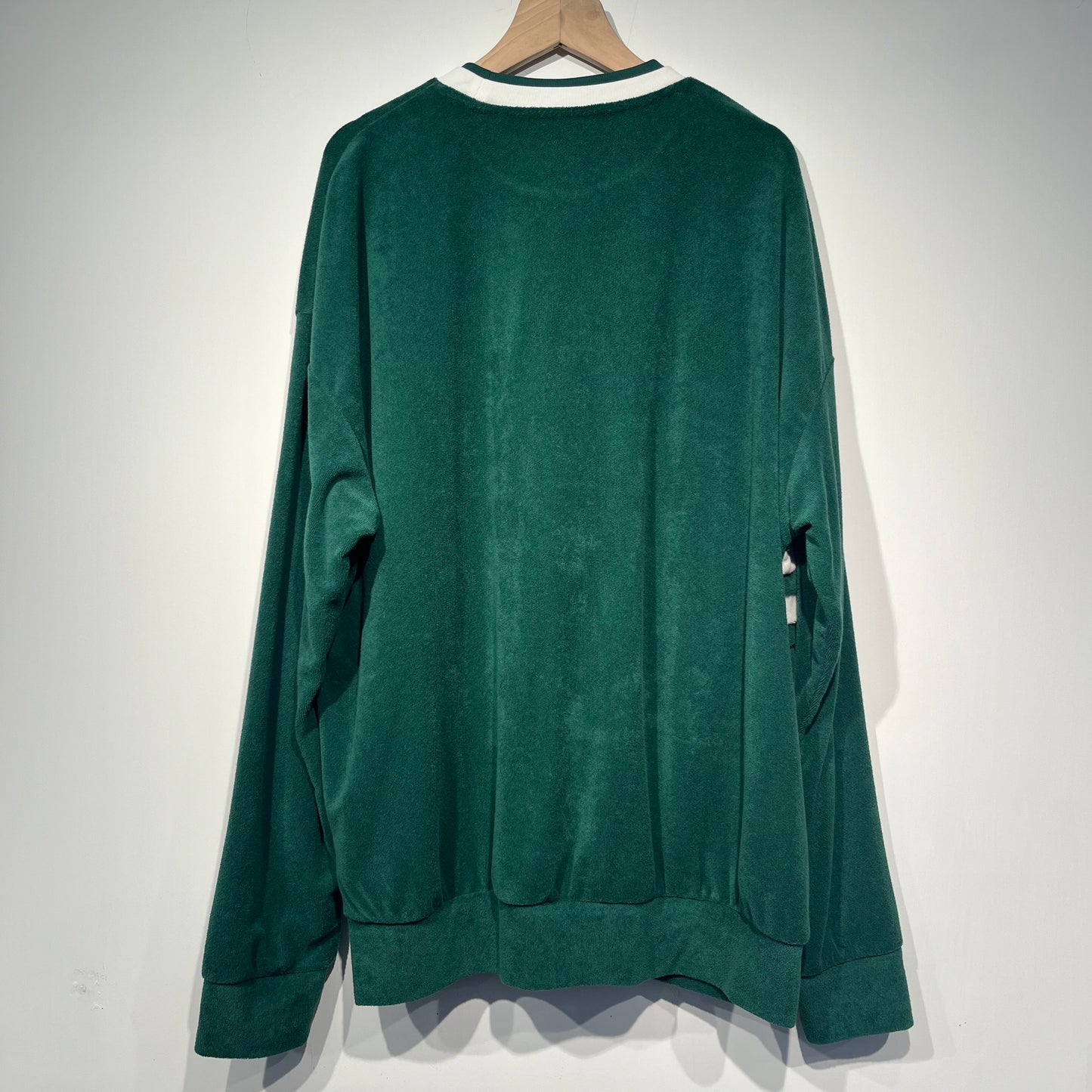 ASTERISK DOUBLE COLLAR TERRY SWEATSHIRT (GREEN)