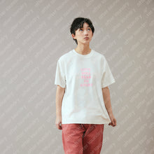 LOVE WILL KEEP US TOGETHER (TEAR US APART) S/S T-SHIRT (WHITE w/ PINK)