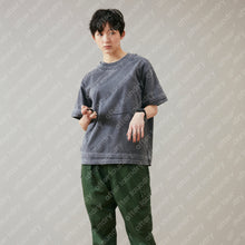DOUBLE COLLAR S/S T-SHIRT (GREY)