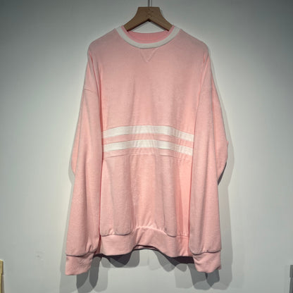 ASTERISK DOUBLE COLLAR TERRY SWEATSHIRT (PINK)