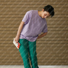 SQUARE PATCHED S/S T-SHIRT (PURPLE)