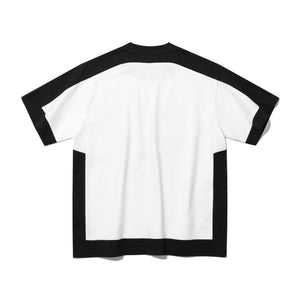 TWO TONE PATCHED SHORT SLEEVE T-SHIRT