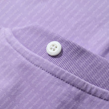 BUTTON S/S T-SHIRT (PURPLE)