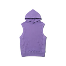 COTTON SLEEVELESS HOODIE