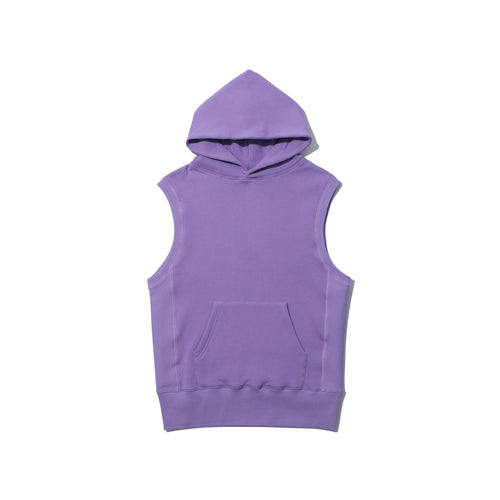 COTTON SLEEVELESS HOODIE
