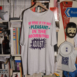 CIGLI "SO WHAT IF I'M NOT PLEASANT IN THE MORNING ADJUST" PRINTED T-SHIRT
