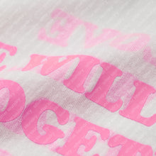LOVE WILL KEEP US TOGETHER (TEAR US APART) S/S T-SHIRT (WHITE w/ PINK)