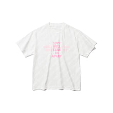 LOVE WILL KEEP US TOGETHER (TEAR US APART) S/S T-SHIRT (WHITE w/ PINK)