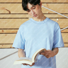 SQUARE PATCHED S/S T-SHIRT (SKY BLUE)