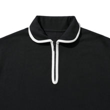 COTTON HALF ZIP SWEATSHIRT