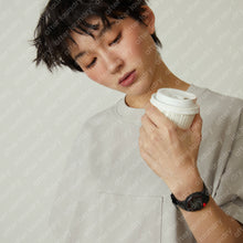 SQUARE PATCHED S/S T-SHIRT(GREY)