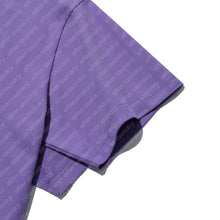DOUBLE LAYER PATCHED S/S T-SHIRT (PURPLE w/ WHITE)