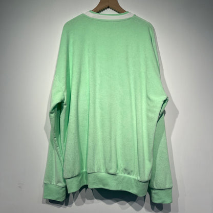 ASTERISK DOUBLE COLLAR TERRY SWEATSHIRT (BABY GREEN)