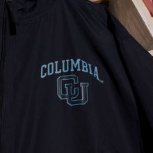 COLUMBIA UNIVERSITY HALF-ZIP NYLON PULLOVER(NAVY)