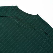DOUBLE LAYER PATCHED S/S T-SHIRT (GREEN w/ GREY)
