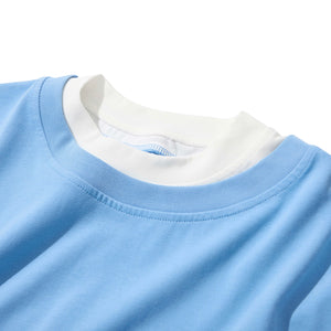 ASTERISK MOCK TWO-PIECE LONG SLEEVE T-SHIRT