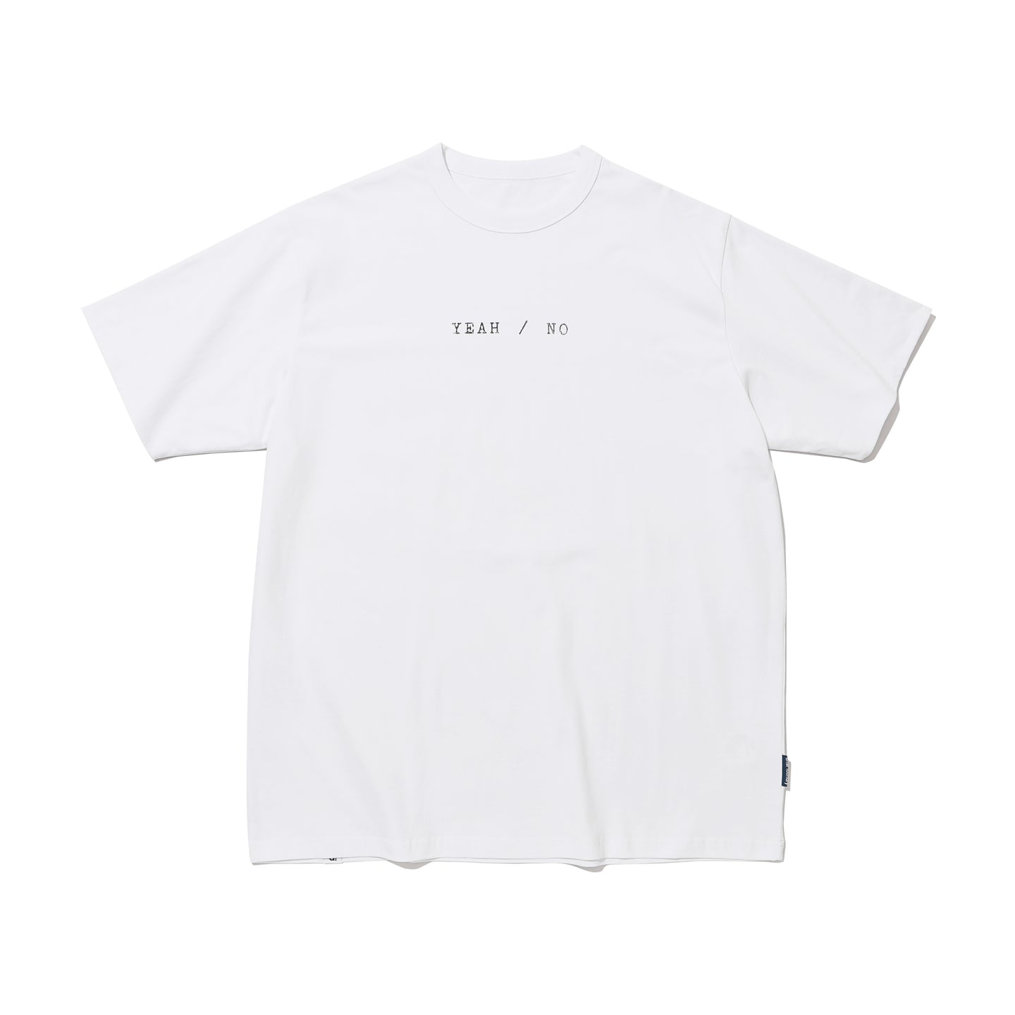 YEAH / NO SHORT SLEEVE T-SHIRT(WHITE)