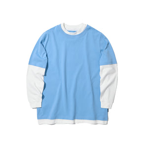ASTERISK MOCK TWO-PIECE LONG SLEEVE T-SHIRT