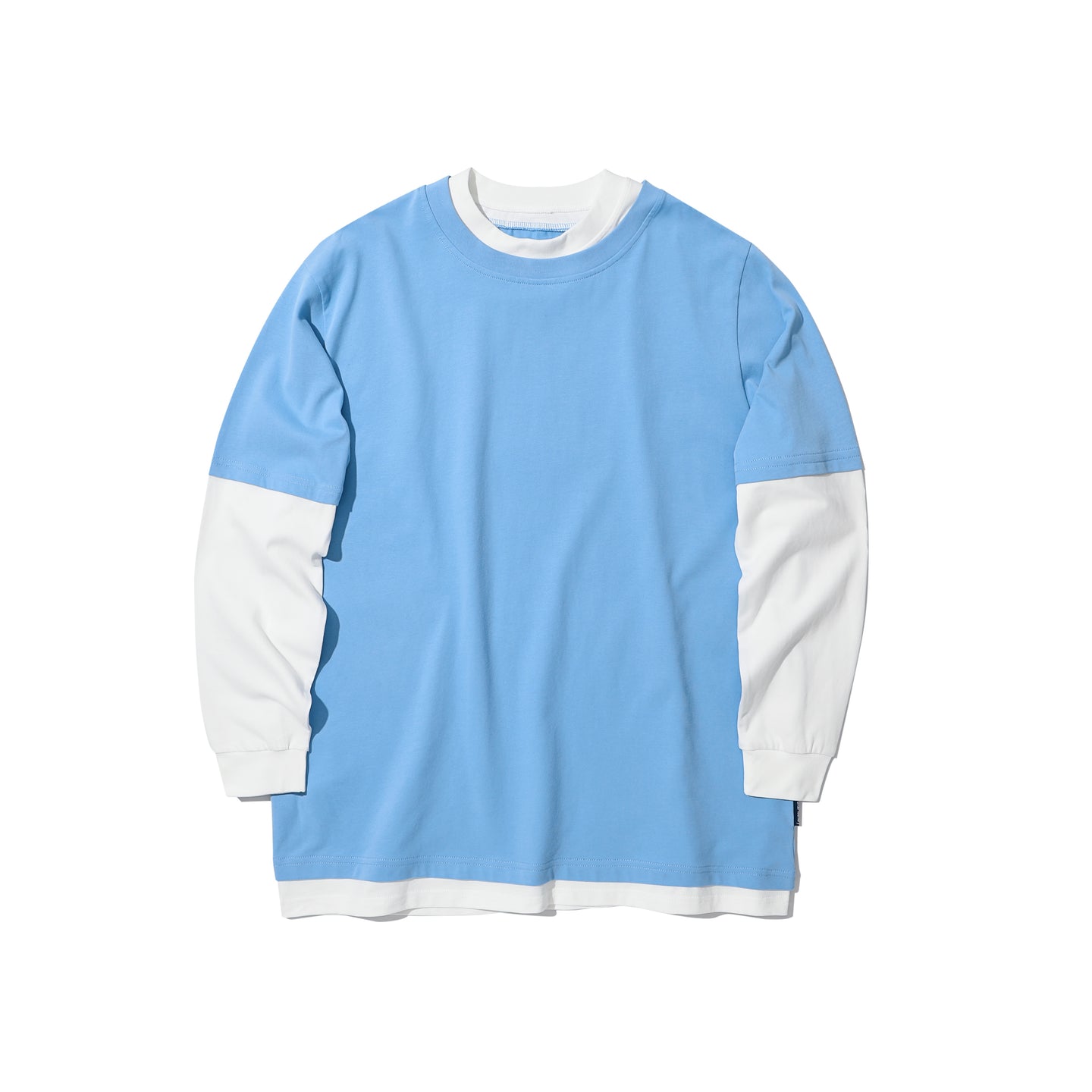 ASTERISK MOCK TWO-PIECE LONG SLEEVE T-SHIRT