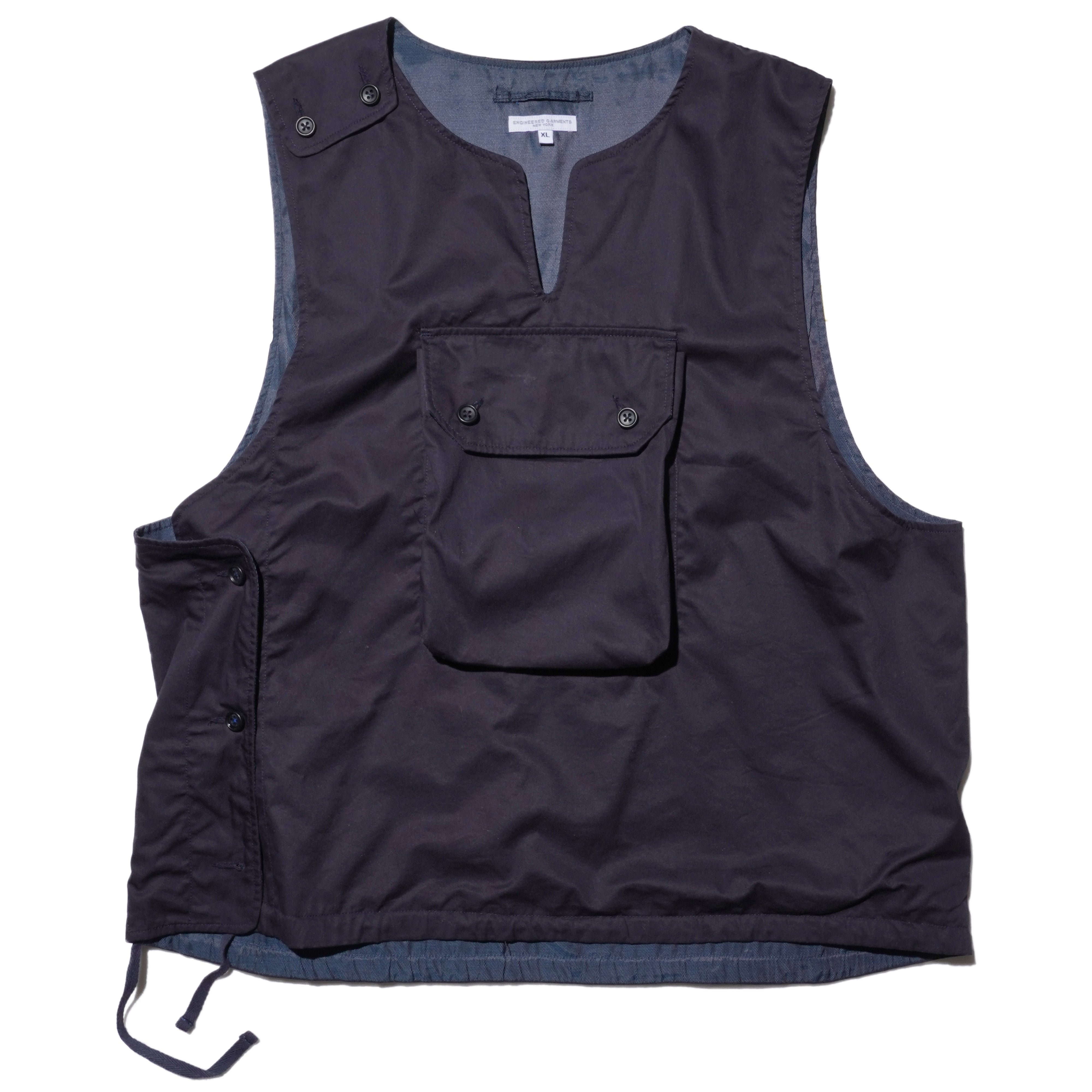 ENGINEERED GARMENTS COVER VEST (NAVY)