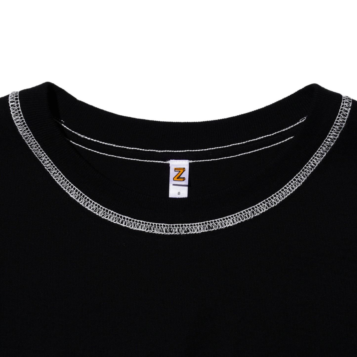 ZISE 010 CROPPED T-SHIRT (BLACK)