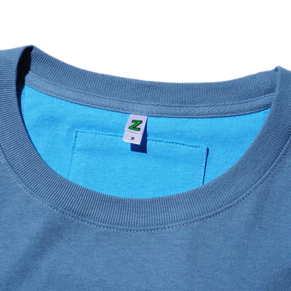 ZISE 002 TWO-TONE TEE (BLUE)