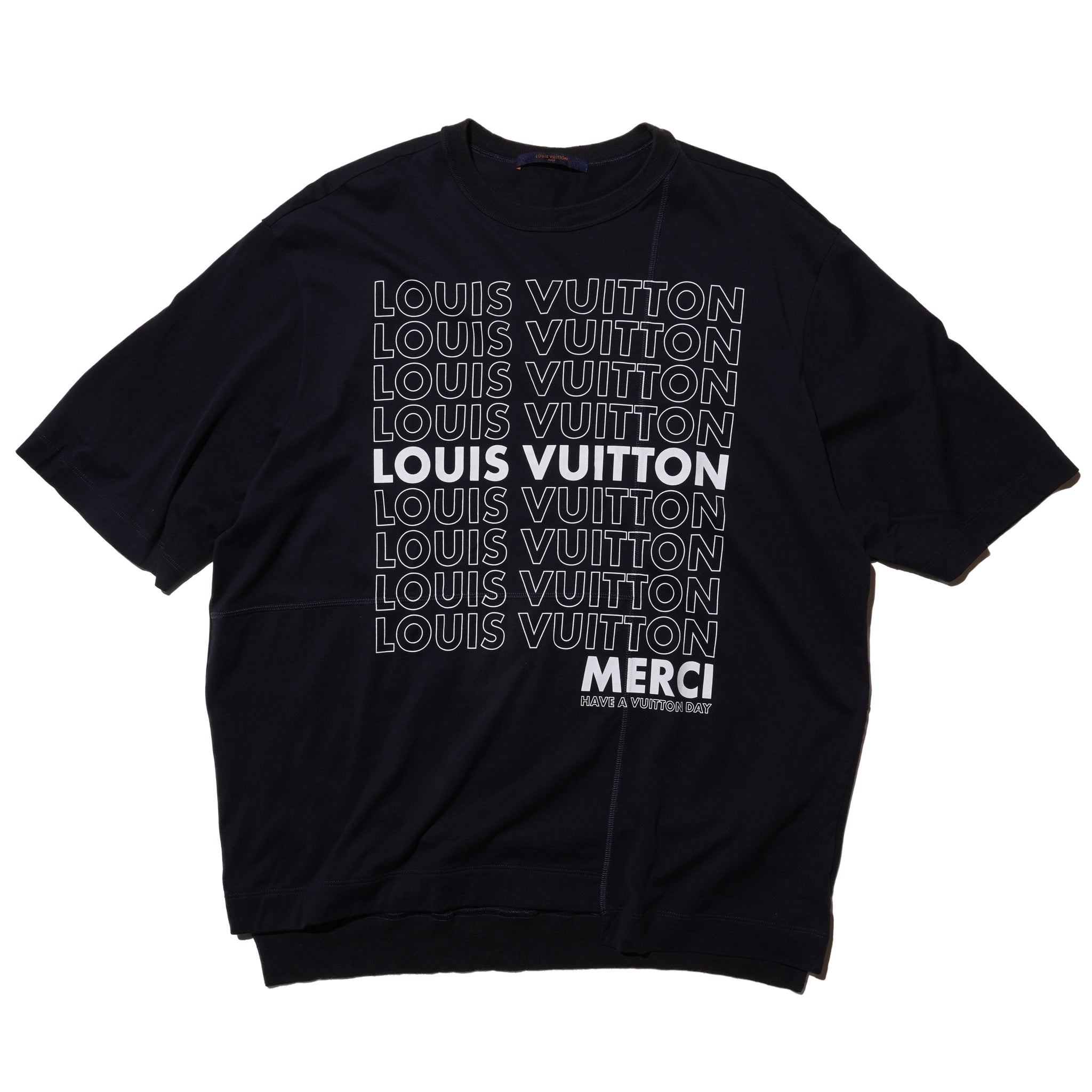Louis Vuitton White Merci Have A Vuitton Day Oversized Shirt