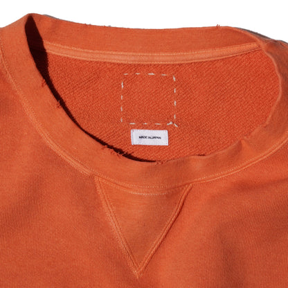 visvim CRASH AMPLUS CREW L/S SWEATSHIRT (ORANGE)