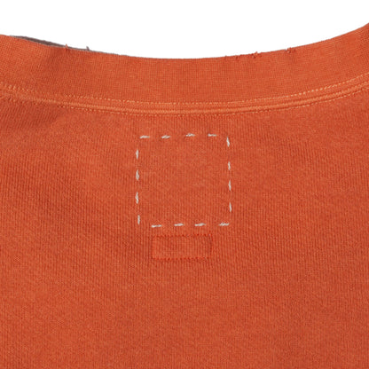 visvim CRASH AMPLUS CREW L/S SWEATSHIRT (ORANGE)