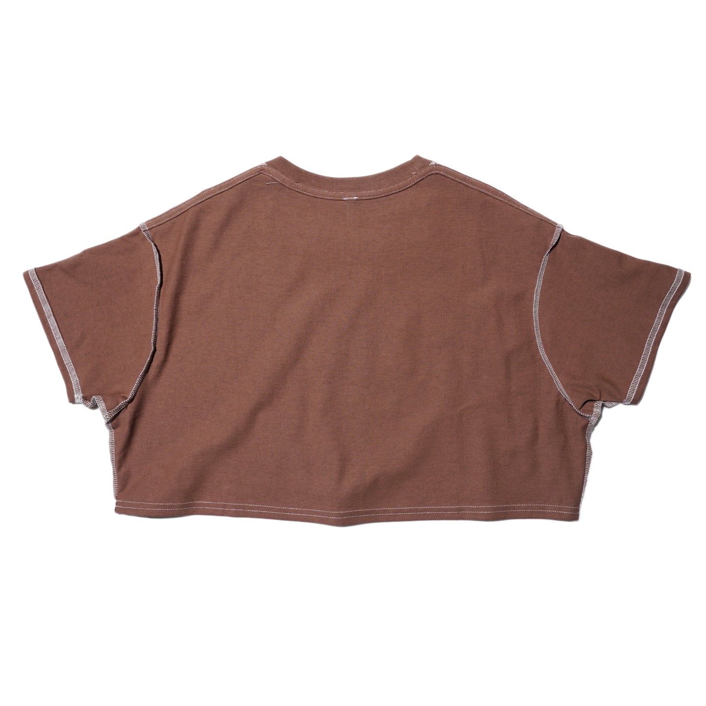 ZISE 010 CROPPED T-SHIRT (BROWN)