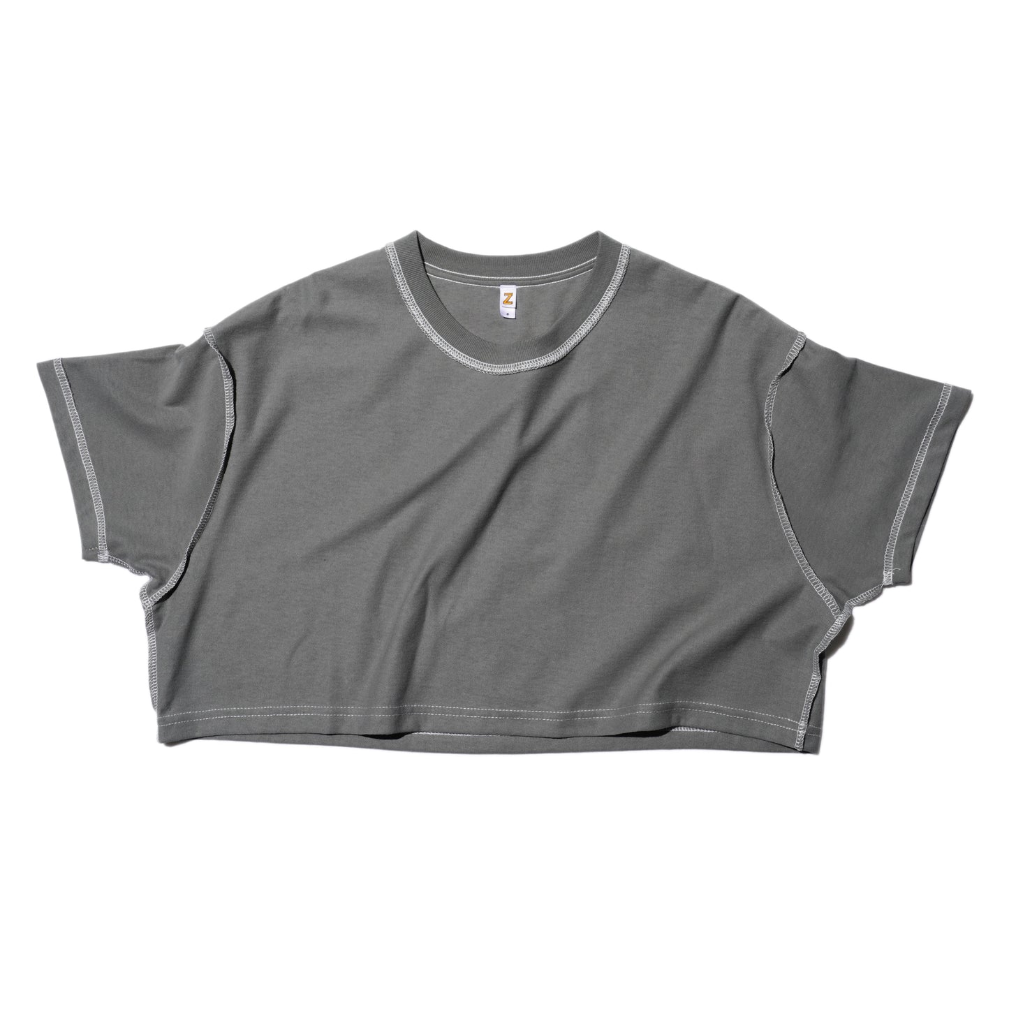 ZISE 010 CROPPED T-SHIRT (GREY)